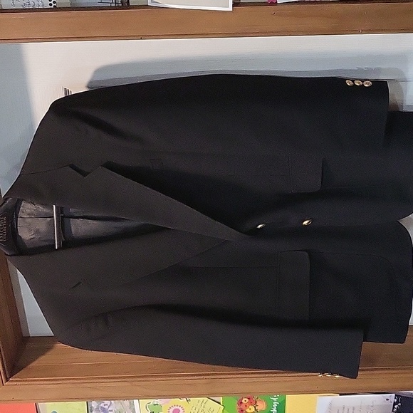 David Taylor Other - 38S David Taylor Black Two Gold Buttons Blazer Mens